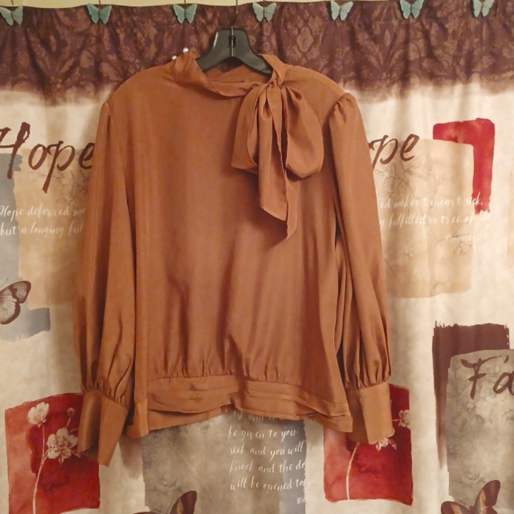 Cognac Blouse